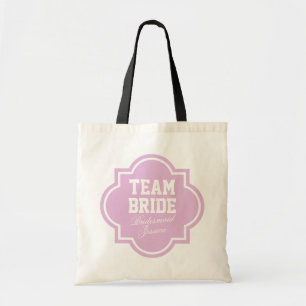Rosa Team-Braut-Tasche bauscht sich für wedding Tragetasche