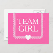 Rosa Team Girl A02 Postkarte (Vorne/Hinten)