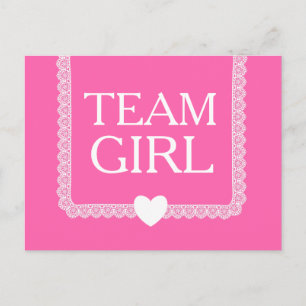 Rosa Team Girl A02 Postkarte
