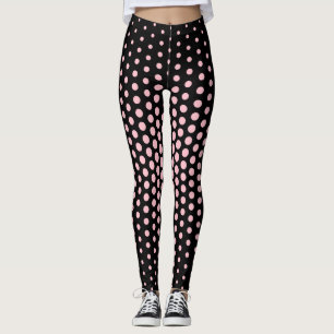 Rosa Techno Punkt-Muster Leggings