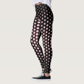 Rosa Techno Punkt-Muster Leggings (Links)