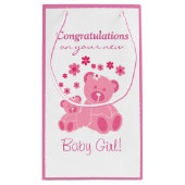 Rosa Teddy Bärn-niedlicher Kleine Geschenktüte (Rückseite)