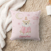 Rosa Teddy Bear, Moon and Stars - Pony on Back Kissen (Decke)