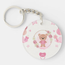 Rosa Teddybär-Baby-Party 