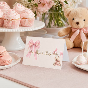 Rosa Teddybär Food Tent Karte