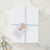 Rosa Teddybär Geschenkanhänger (Mit Garn)