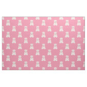 Rosa Teddybär-Gewebe Stoff (Fat Quarter (45,7 x 55,9 cm))