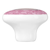 Rosa Teddybär Keramikknauf (Seitenansicht)