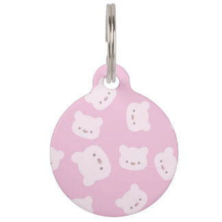 Rosa Teddybär-Muster Tiermarke