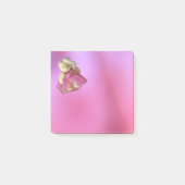 Rosa Teddybär Party Post-it Klebezettel (Vorderseite)