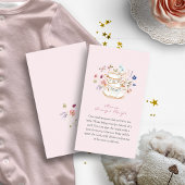 Rosa Tee Begleitkarte