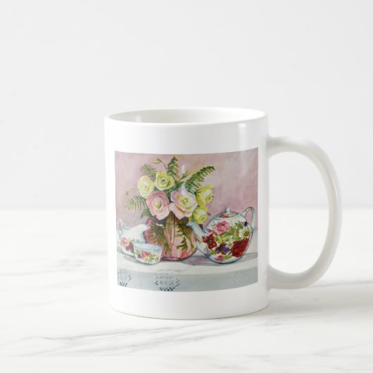Rosa Tee-Tasse Kaffeetasse (Rechts)