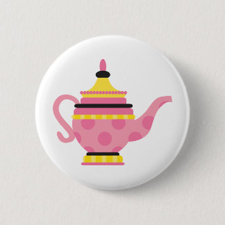 Rosa Tee-Topf Button