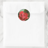 Rosa, teilweise offene Blumen Runder Aufkleber (Tasche)