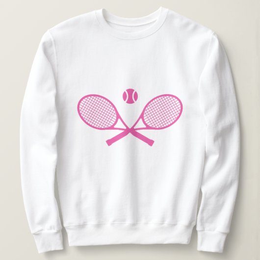 Rosa Tennis Sweatshirt (Design vorne)