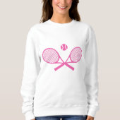 Rosa Tennis Sweatshirt (Vorderseite)