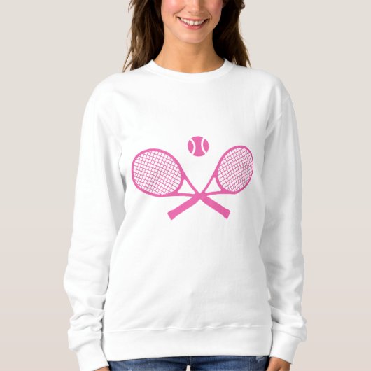 Rosa Tennis Sweatshirt (Vorderseite)