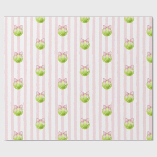 Rosa Tennisball im Prepper-Stil Geschenkpapier (Flach)