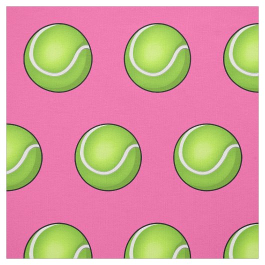 Rosa Tennisball Stoff (Muster)