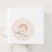 Rosa Terracotta Rainbow Brautparty Personalisiert Geschenkanhänger (Beispiel)