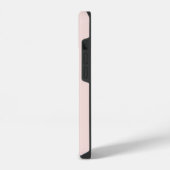 Rosa & Terrakotta modernes initiales Monogramm Cas iPhone Hülle (Linke Seite)