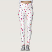 Rosa Terrazo Eleganter Sommer Leggings (Vorderseite)