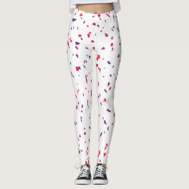 Rosa Terrazo Eleganter Sommer Leggings