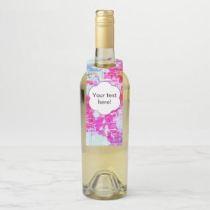 Rosa Textur Flaschenanhänger