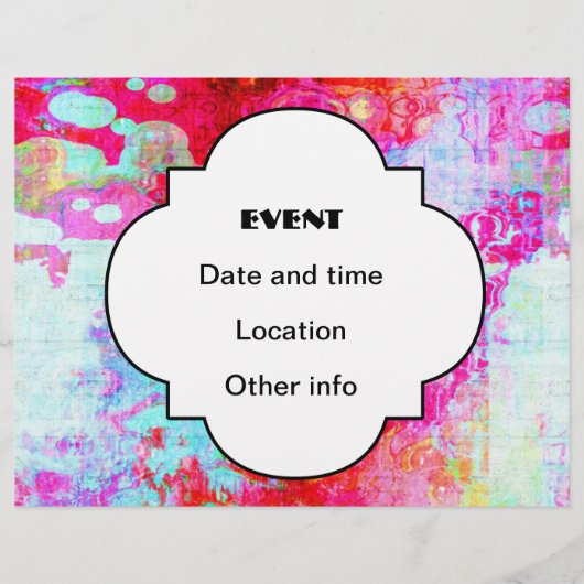 Rosa Textur Flyer (Vorne)