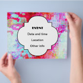 Rosa Textur Flyer (Hand)