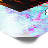 Rosa Textur Fotodruck (Ecke)