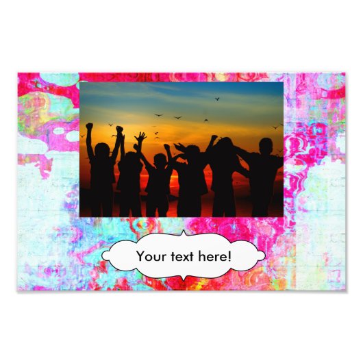 Rosa Textur Fotodruck (Vorne)