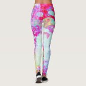 Rosa Textur Leggings (Rückseite)