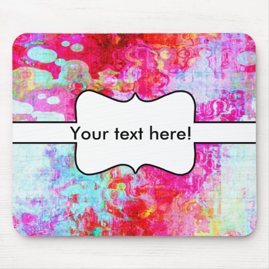 Rosa Textur Mousepad (Vorne)