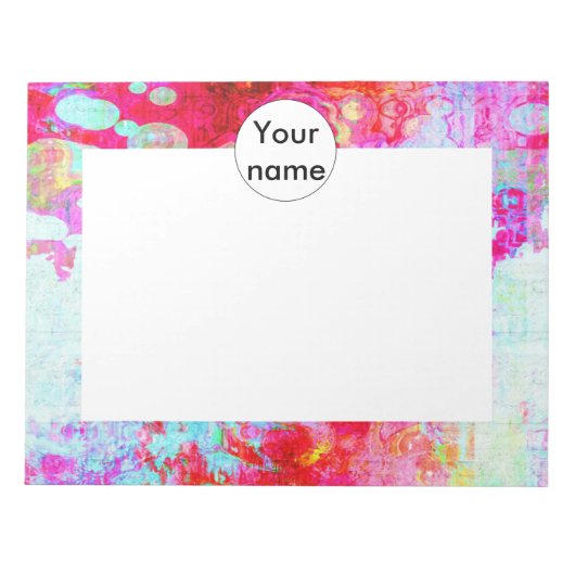 Rosa Textur Notizblock (Vorderseite)