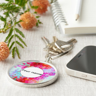 Rosa Textur Schlüsselanhänger