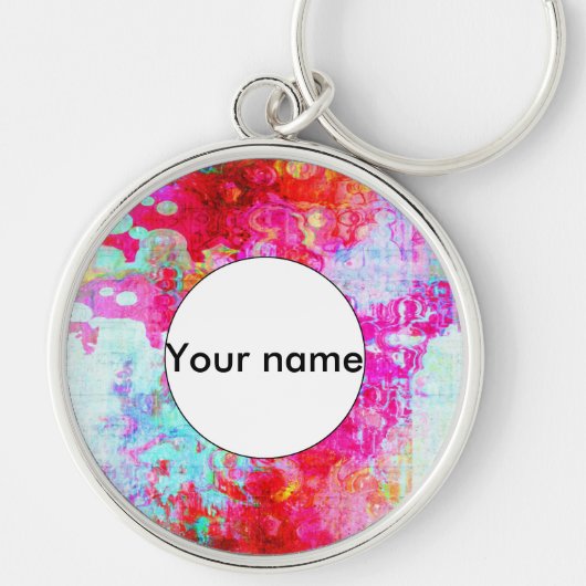 Rosa Textur Schlüsselanhänger (Vorne)