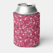 Rosa Textur, Vintages Muster Dosenkühler (Kanne Rückseite)