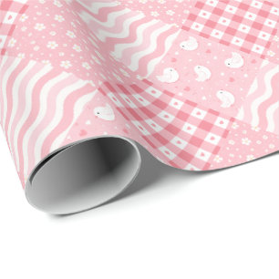 Rosa Texturen Geschenkpapier