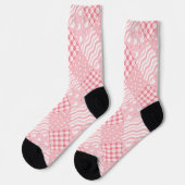 Rosa Texturen Socken (Linkes Detail)