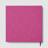 Rosa texturierte Oberfläche mit wirbelndem Muster Gästebuch (Rückseite)