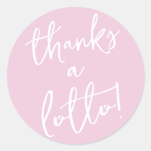 Rosa Thanks a Lotto Aufkleber Lotterie Ticket Gefa