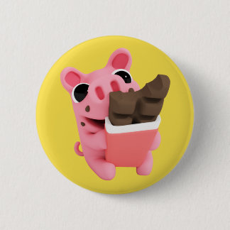Rosa the Pig Chocolate Button