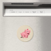 Rosa the Pig does a Poop Magnet (In Situ (Geschirrspüler))