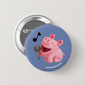 Rosa the Pig does Karaoke Button (Vorne & Hinten)