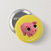 Rosa the Pig is shy Button (Vorne & Hinten)