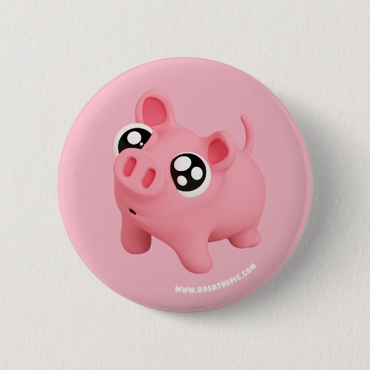 Rosa the Pig Puppy Eyes Button (Vorderseite)