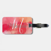 rosa Theme für die Abstrakte benutzerdefinierte Ge Gepäckanhänger (Rückseite horizontal)