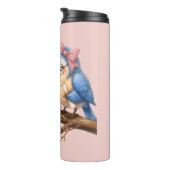 Rosa Thermotasse 'Abschlussvogel' Thermosbecher (Nach rechts gedreht)