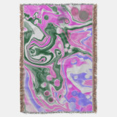 Rosa Throw Blanket Decke (Vorderseite Vertikal)